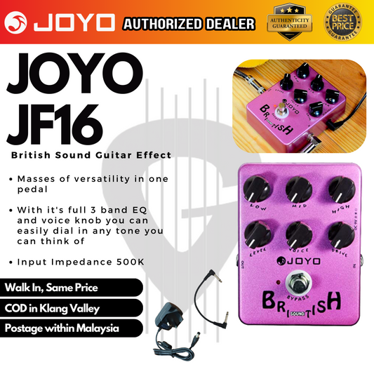 JOYO British Sound (JF-16 / JF16 / JF 16) Guitar Effects Pedal