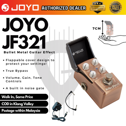joyo metal pedal JOYO Bullet Metal (JF-321 / JF 321 / JF321) Guitar Effects Pedal – GUITARLICIOUS