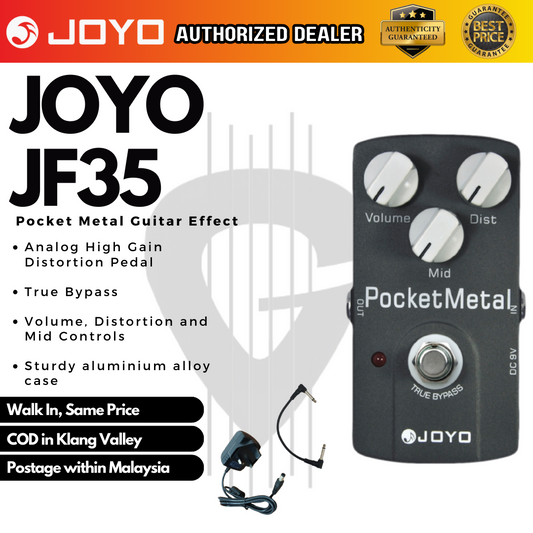 JOYO Pocket Metal (JF-35 / JF35 / JF 35) Guitar Effects Pedal