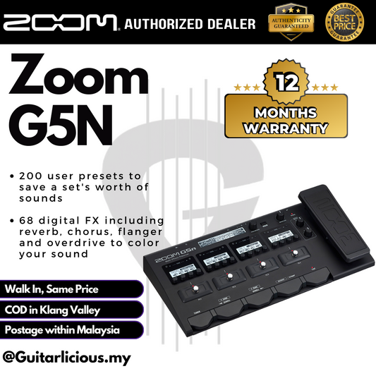 ZOOM G5N Multi-Effects Processor with Wah pedal ( G5 / G5-N )