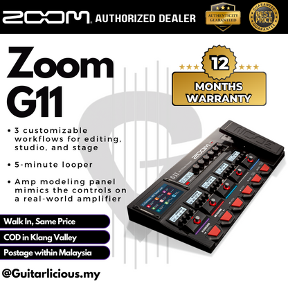 Zoom G11 Multi-Effects Processor with Expression Pedal ( G-11 / G11 )