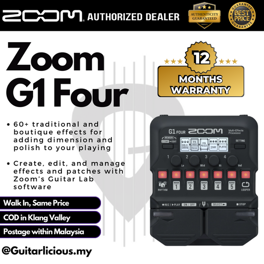 ZOOM G1 Four Multi-Effects Guitar Pedal ( G1-Four )