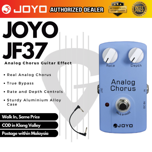 JOYO Analog Chorus (JF-37 / JF37 / JF 37) Guitar Effects Pedal