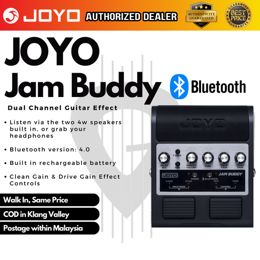 JOYO JAM BUDDY Multi Effect Portable Guitar Amp BT Stereo Guitar Speaker Amplifier Rechargeable Battery Jambuddy