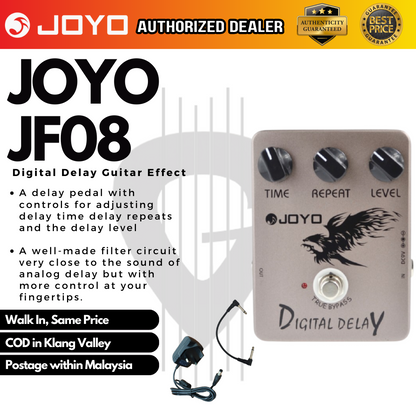 JOYO Digital Delay (JF-08 / JF08 / JF 08) Guitar Effects Pedal