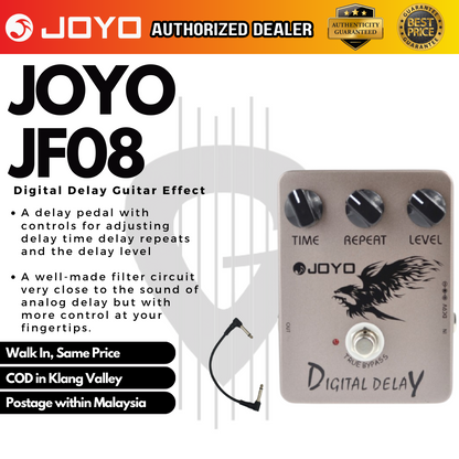 JOYO Digital Delay (JF-08 / JF08 / JF 08) Guitar Effects Pedal