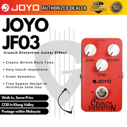 JOYO Distortion (JF-03 / JF03 / JF 03) Guitar Effects Pedal