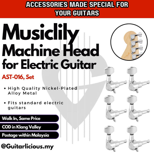 Alice Electric Guitar Machine Head Set Tunning Head Peg (1 set) - AST-016