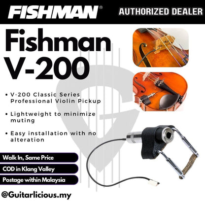 Fishman V-200 Classic Series Professional Violin Pickup ( V200 / V 200 )