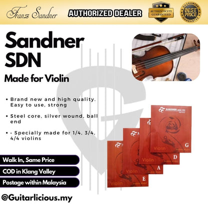 Sandner Violin String Set (4 strings) - SDN