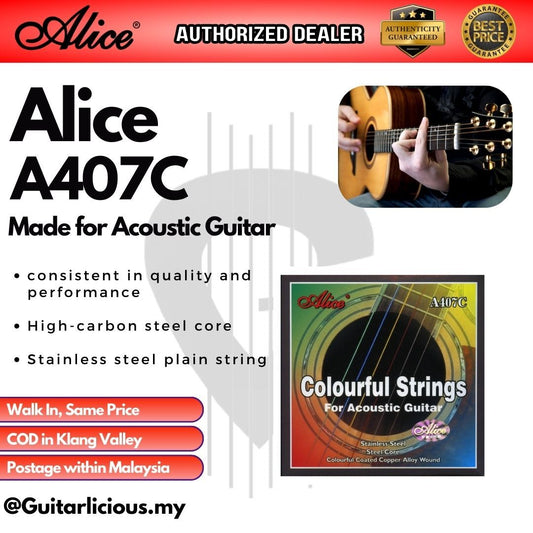 Alice Acoustic Colourful Strings A407C (011-052)