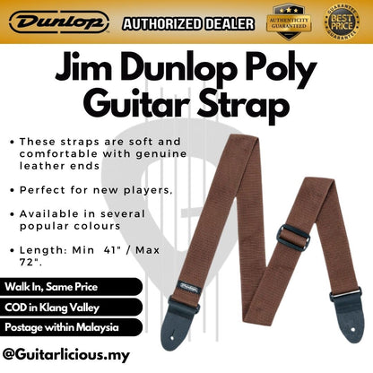 Jim Dunlop Poly Guitar Strap (D0701)