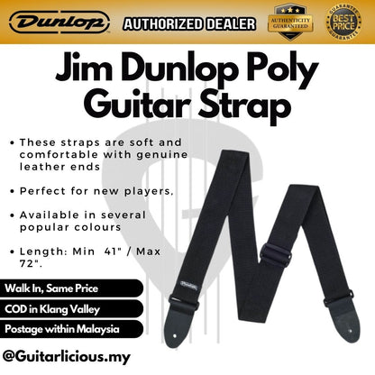 Jim Dunlop Poly Guitar Strap (D0701)