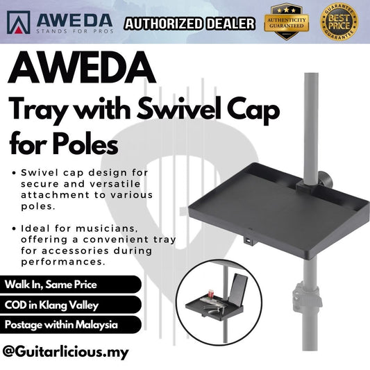 AWEDA Stand Tray with Swivel Cap For Poles ( Music Stand, Microphone Stand Accessories )