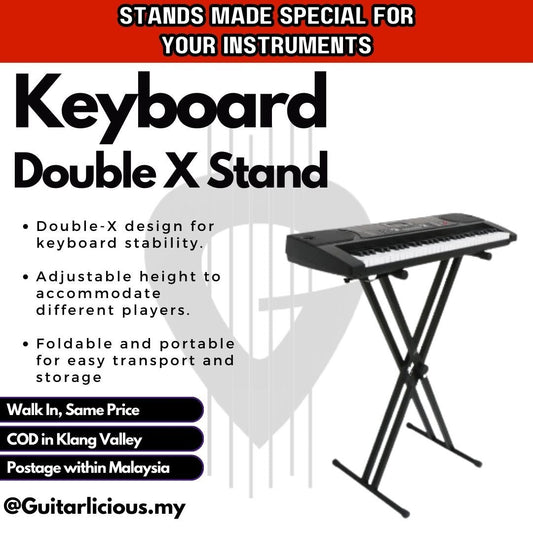 Detachable Double "X" Keyboard Stand (DIY) / Instrument Holder - (HY805)