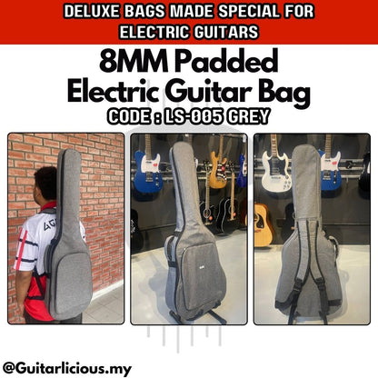 Deluxe 8mm Padded Lead Electric Guitar Bag ( LS005 )