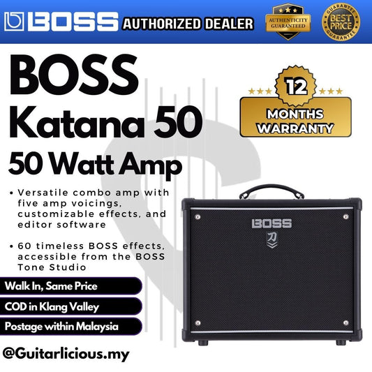 BOSS Katana-50 MKII - 50watt 1x12" Combo Guitar Amplifier (Katana MK-2 / MK2)