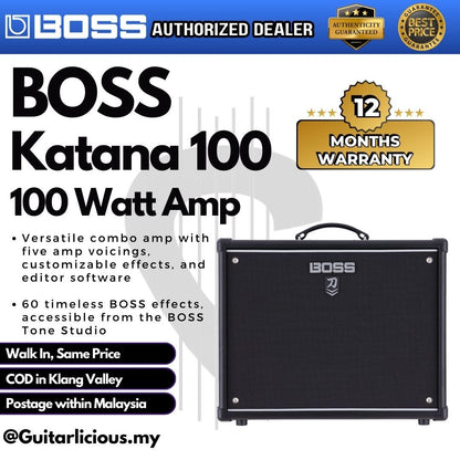 BOSS Katana-100 MKII - 100watt 1x12" Combo Guitar Amplifier (Katana MK-2 / MK2)