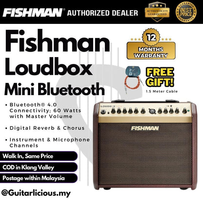 FISHMAN Loudbox Mini Bluetooth 60W Acoustic Guitar Amplifier