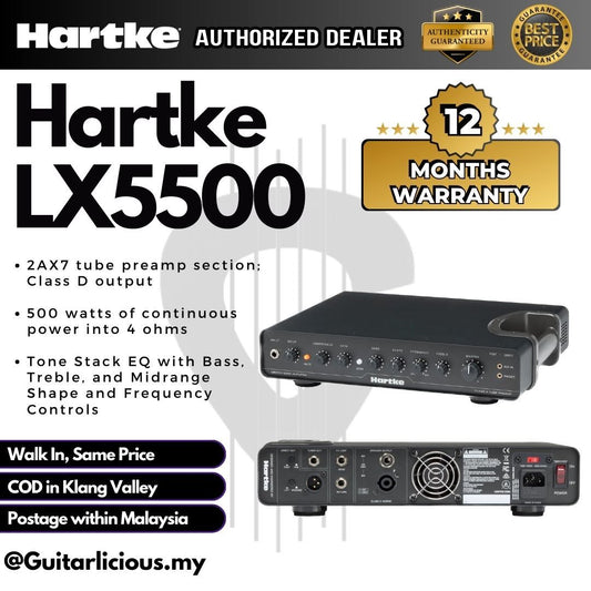 Hartke LX5500 500-watt Bass Amplifier Head