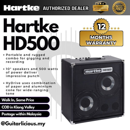 HARTKE HD500 Bass Combo Amplifier (2x10" 500W Bass Combo) (HD 500 / HD-500 )