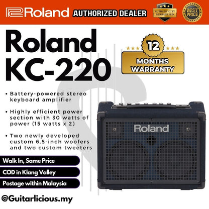 Roland KC-220 30-Watt 2x6.5 3-Channel Keyboard Amplifier ( KC220 / KC 220 )