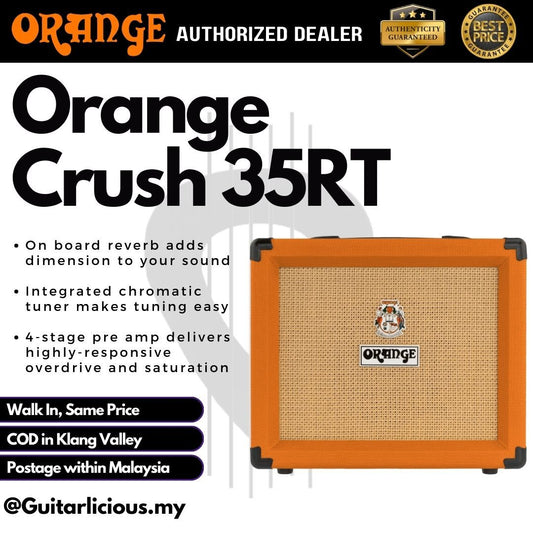 ORANGE CRUSH 35RT - 35-watt 1x10" Combo Amplifier with Reverb, Tuner and Effects Loop (Crush35RT / Crush-35RT)