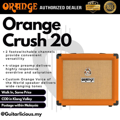 ORANGE Crush 20 - 20-watt 1x8" Lead Combo Amplifier Speaker (Crush20 / Crush-20)