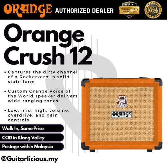 ORANGE Crush 12 - 12-watt 1x6" Lead Combo Amplifier Speaker (Crush12 / Crush-12)