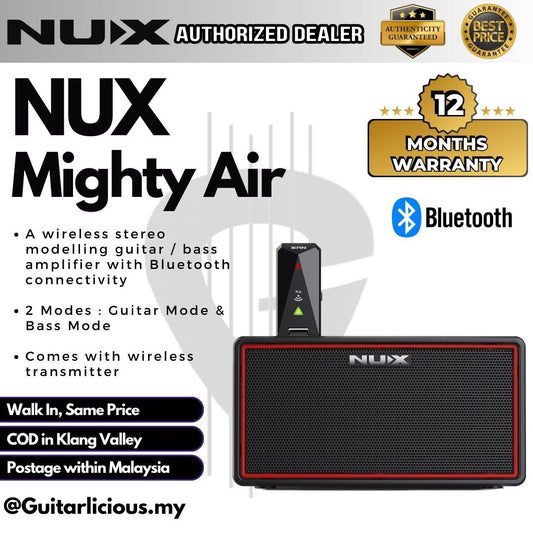 NUX Mighty Air Wireless Stereo Modelling Electric And Bass Guitar Combo Amplifier with Bluetooth