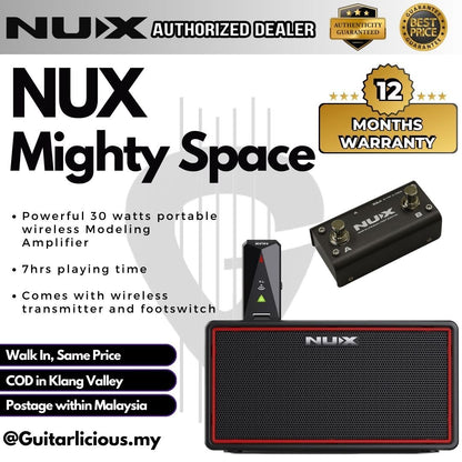 NUX Mighty Space 30 Watts Wireless Stereo Modeling Amplifier