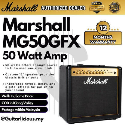 MARSHALL MG50GFX 1x12" 50-watt Combo Amp with Effects (MG50G / MG50 / MG 50 )