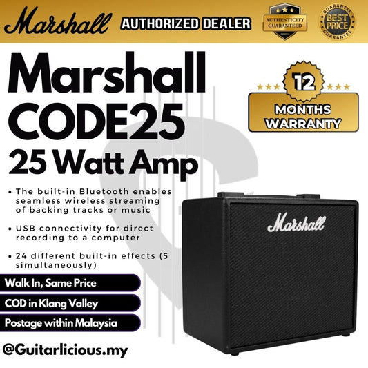 MARSHALL CODE25, 25 Watts Guitar Combo Amplifier ( CODE / CODE-25 / CODE 25 / 25w )