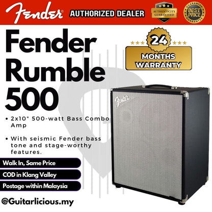 Fender Rumble 500 V3 Bass Combo Amplifier (Rumble 500watt / rumble500 / Rumble-500 )