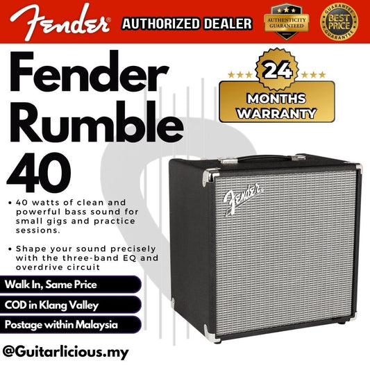 FENDER Rumble 40watt V3 Bass Combo Amplifier, 230V (Rumble 40 / rumble40)