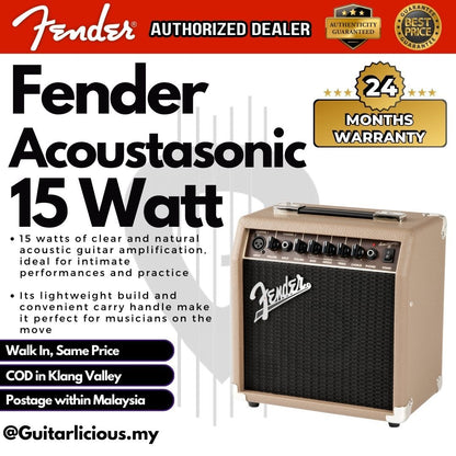 FENDER Acoustasonic 15 Acoustic Guitar Amplifier (15watt)