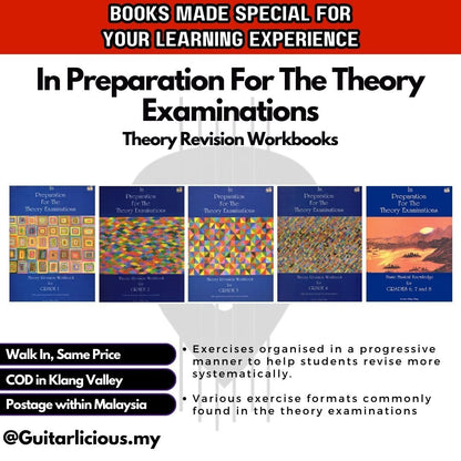 In Preparation For The Theory Examinations, Theory Revision Workbook for Grade 1 - 8 ( MPI-3001 / 4001 )