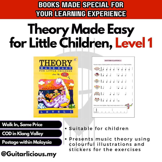 Theory Made Easy for Little Children by Lina Ng (Level 1 - Level 2) / ( MPT-3005 ) / Children Music Learning Book