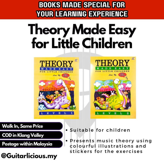 Theory Made Easy for Little Children by Lina Ng (Level 1 - Level 2) / ( MPT-3005 ) / Children Music Learning Book