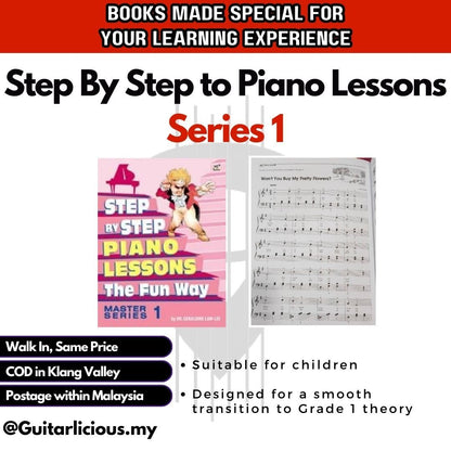 Step By Step to Piano Lessons The Fun Way Master Series ( MPS-4003 ) / Children Music Learning Book