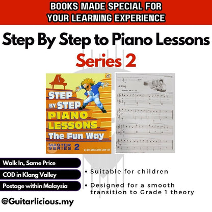 Step By Step to Piano Lessons The Fun Way Master Series ( MPS-4003 ) / Children Music Learning Book