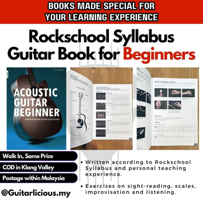 Acoustic Guitar Book - Ionian Studio From Beginner to Grade 3 / Music Learning Book