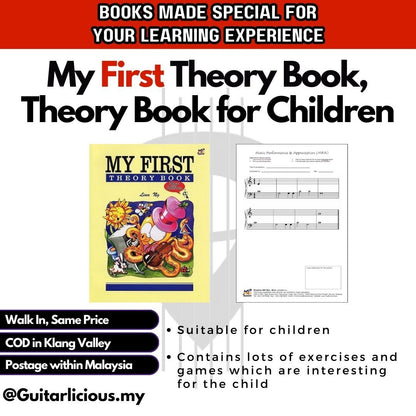 My First , Second, Third Theory Book, New Edition, Theory Book for Children ( MPM-3002 ) / Children Music Learning Book