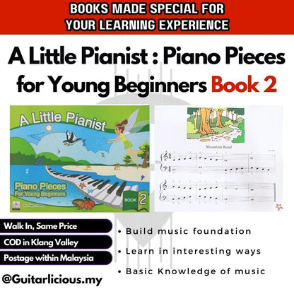 A Little Pianist: Piano Pieces for Young Beginners ( Book 1 2 ) / Children Music Learning Book