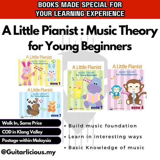 A Little Pianist: Music Theory for Young Beginners ( Book 1 2 3 4 ) / Children Music Learning Book