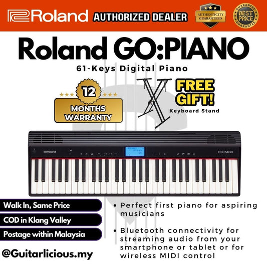 Roland GO:PIANO 61-Keys Digital Piano for Beginner ( RolandGO-61 / GO-61P / Roland:GO )