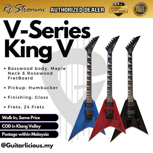 V-Series Flying “V” Electric Guitar with Double Humbucker (HH) (RCStromm / King V / KIng-V )