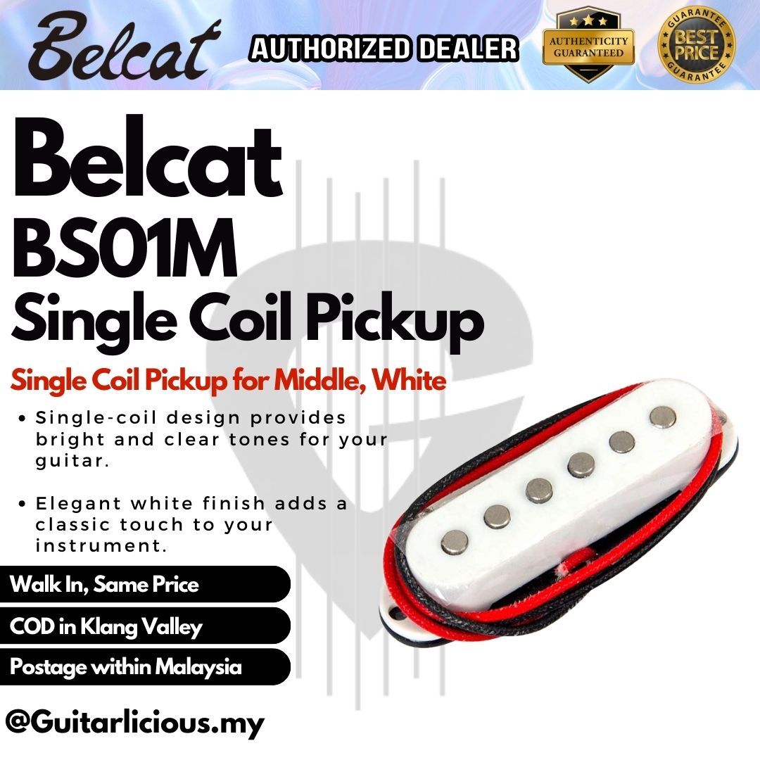 Belcat Single Coil Pickup for Electric Guitar Neck, Bridge & Middle Parts - BS01 / BS-01