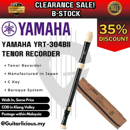 Yamaha YRT-304BII Tenor Recorder [ B STOCK / Clearance Sales ]