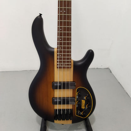 Cort C4 Plus ZBMH Electric 4 String Bass Guitar with Bag - Open Pore Tobacco Burst (OTAB)